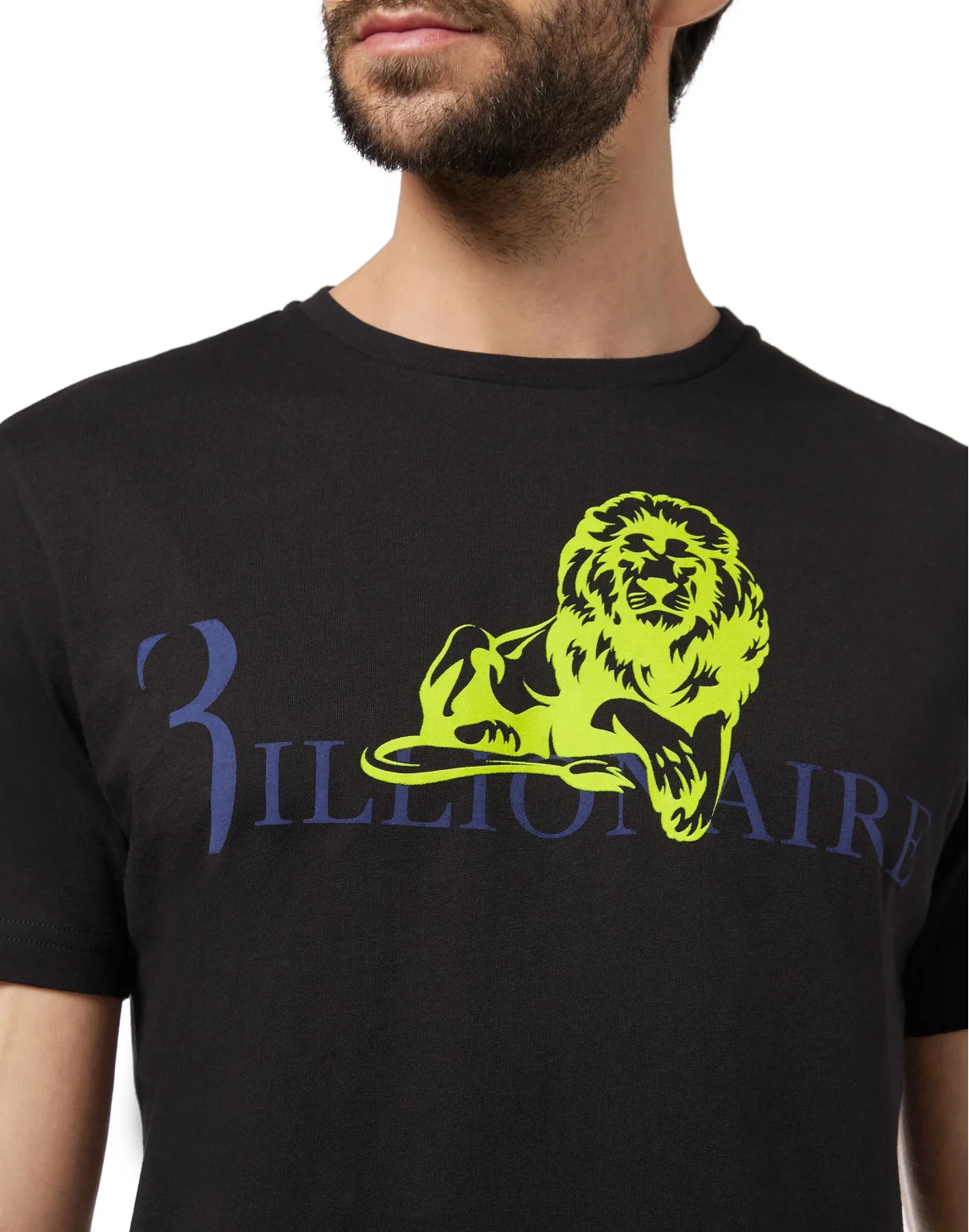 T-shirt Round Neck SS Lion, цвет: Черный