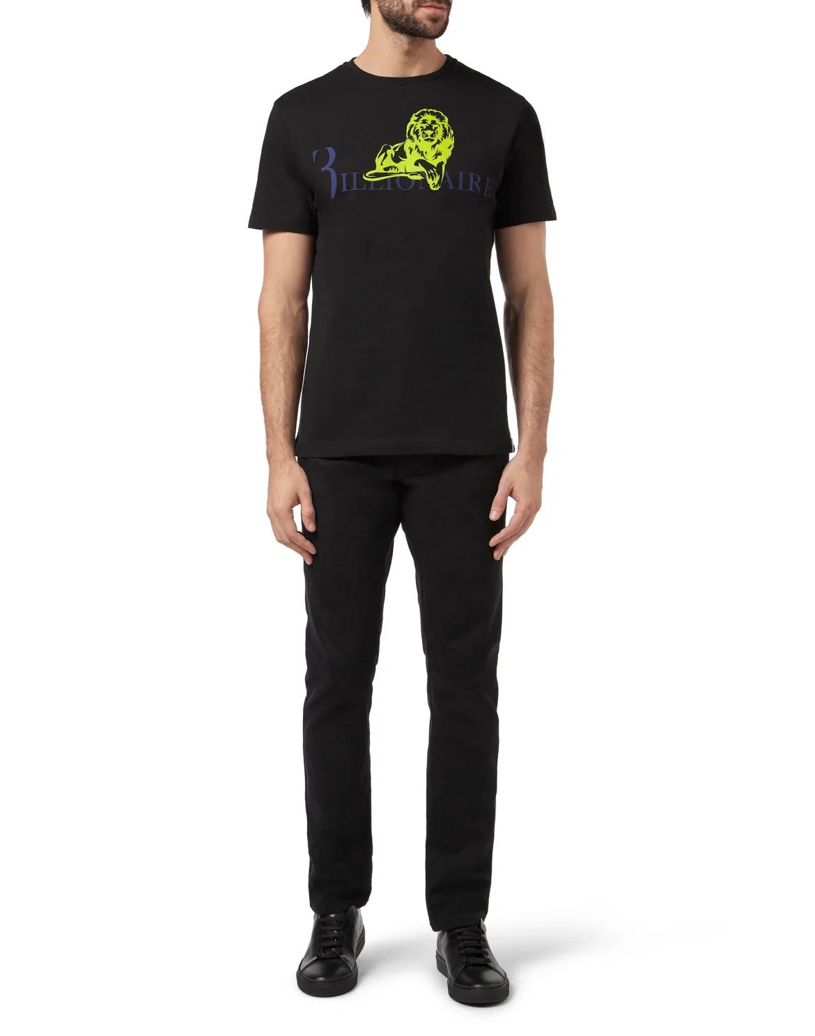 T-shirt Round Neck SS Lion, цвет: Черный