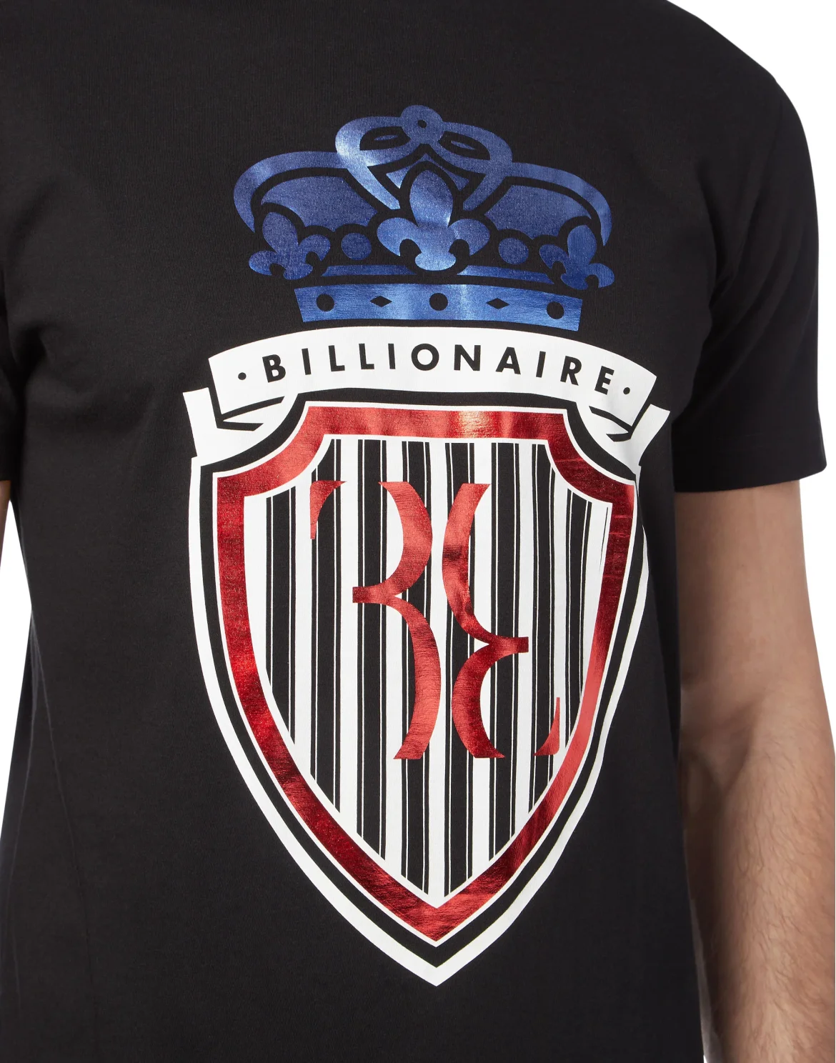 T-shirt Round Neck SS Crest, цвет: Черный