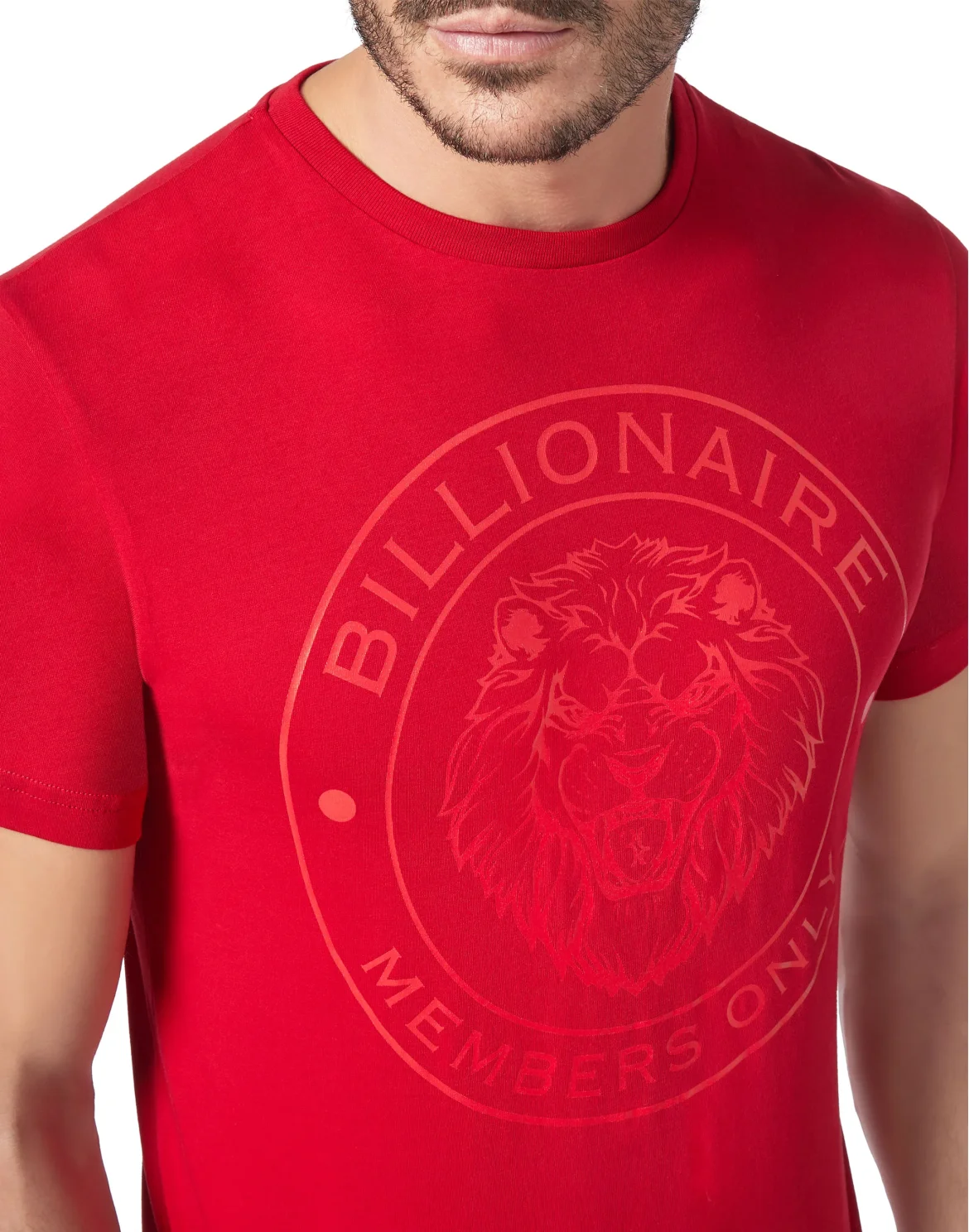 T-shirt Round Neck SS Lion, цвет: Красный