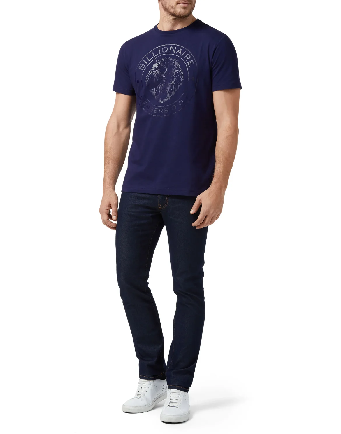 T-shirt Round Neck SS Lion, цвет: Синий