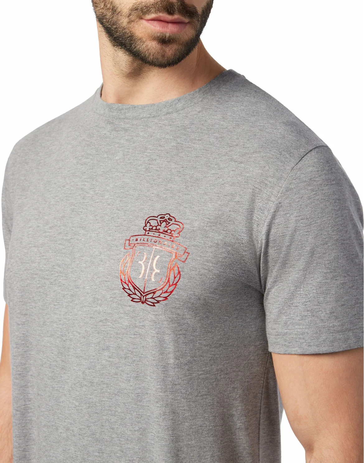 T-shirt Round Neck SS Palms, цвет: Серый