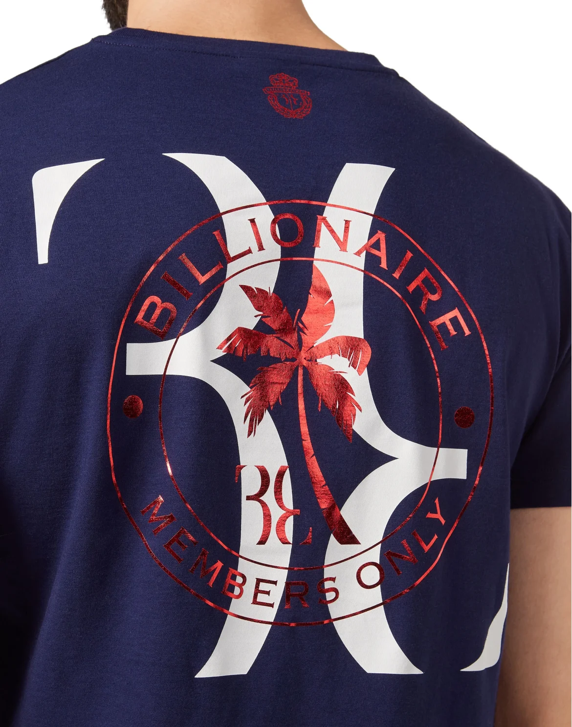 T-shirt Round Neck SS Palms, цвет: Синий