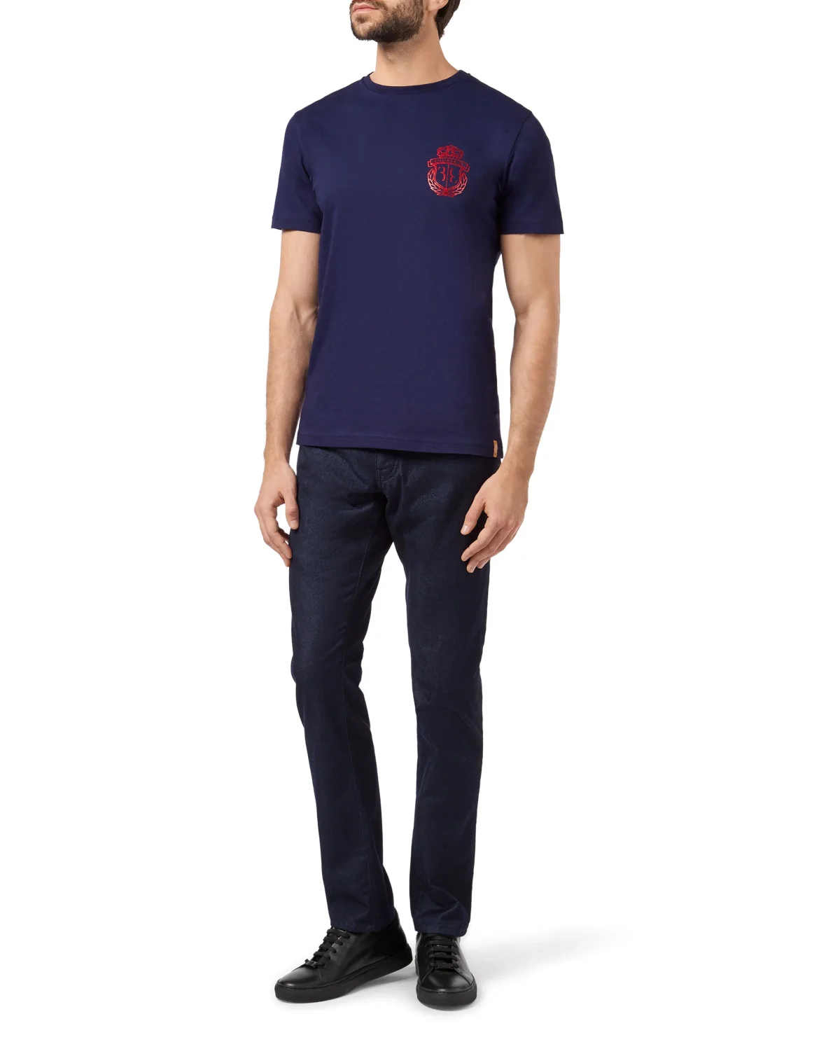 T-shirt Round Neck SS Palms, цвет: Синий