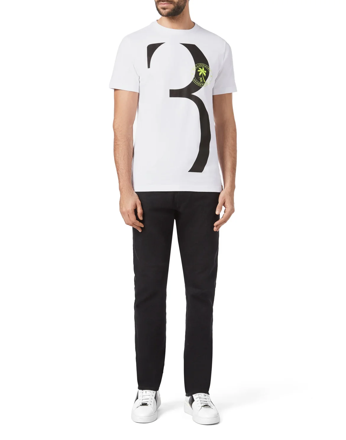 T-shirt Round Neck SS Palms, цвет: Белый