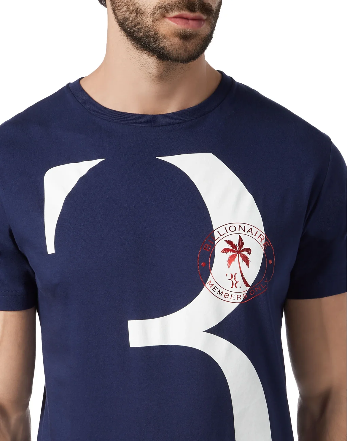 T-shirt Round Neck SS Palms, цвет: Синий