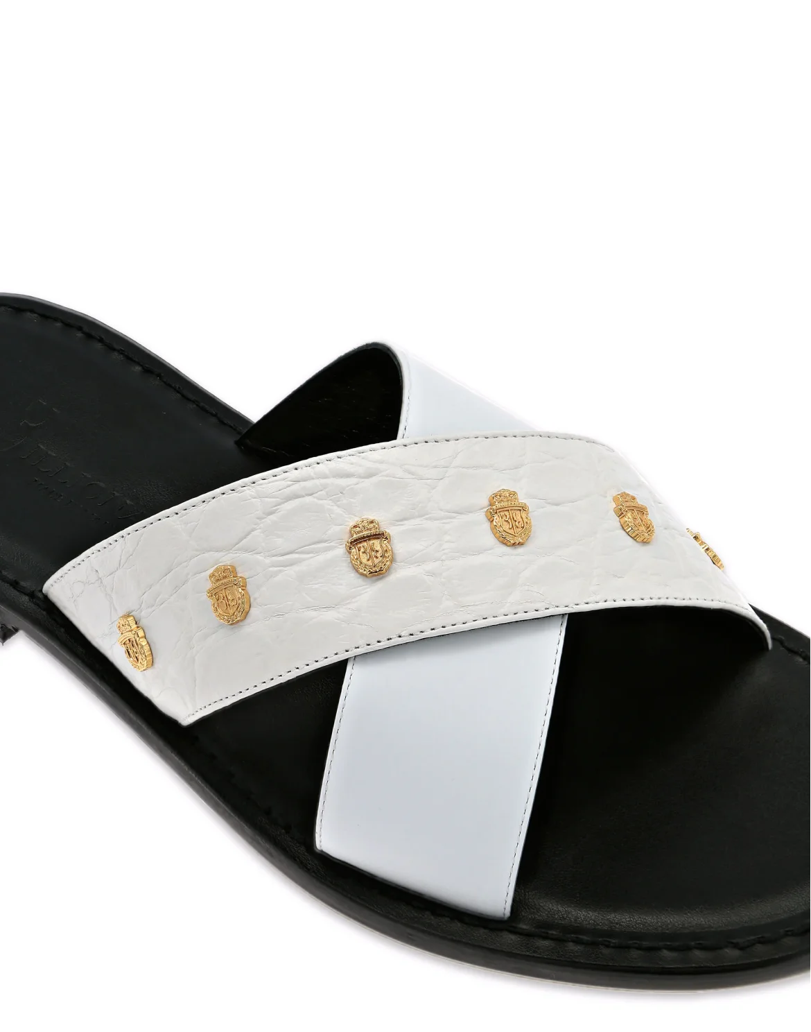 Sandals Flat Crest, цвет: Белый