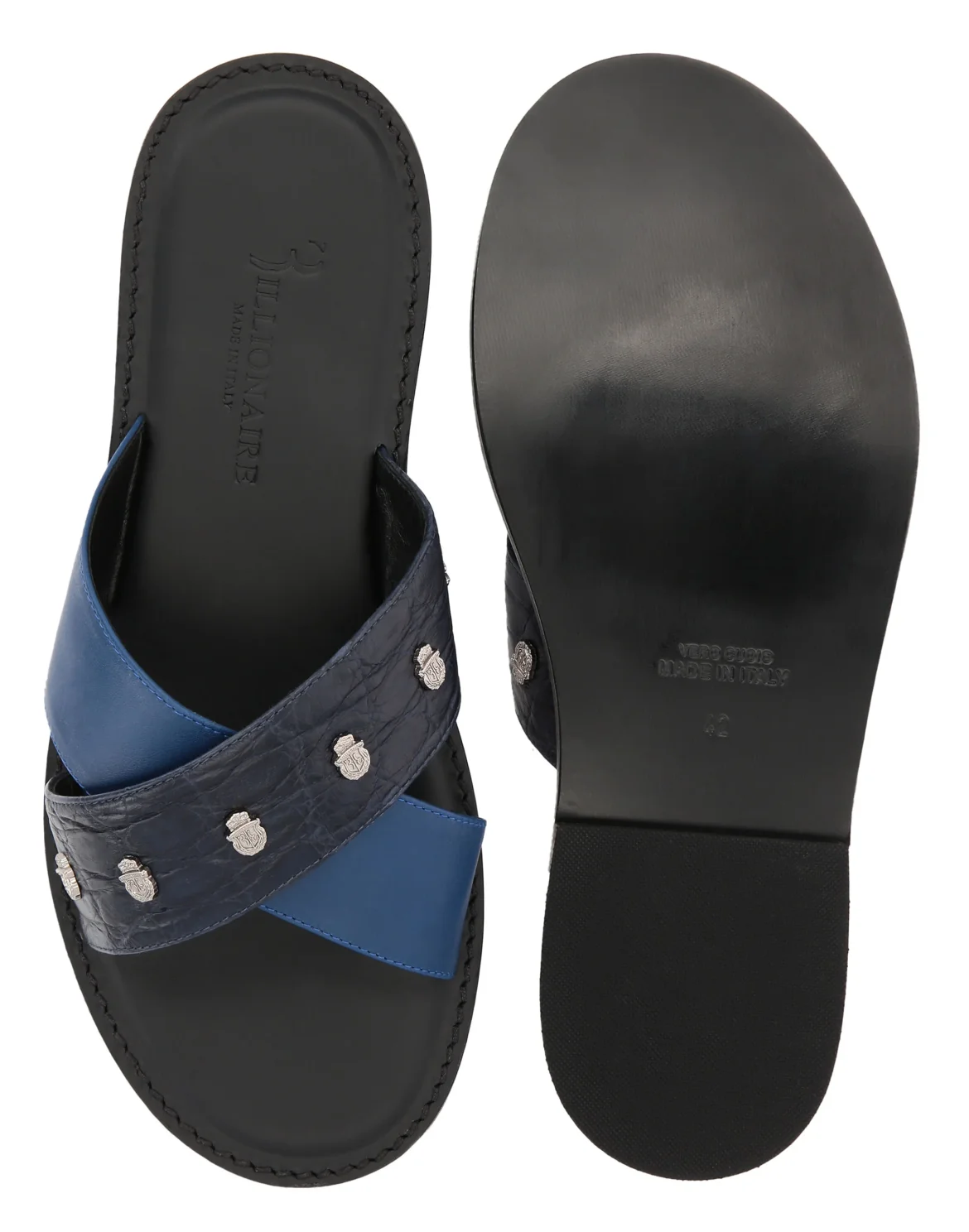 Sandals Flat Crest, цвет: Синий