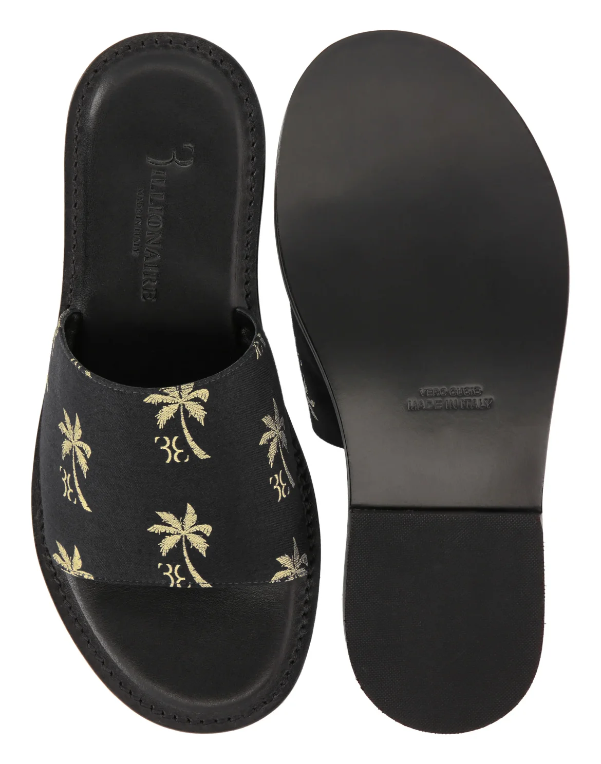 Sandals Flat Palms, цвет: Черный