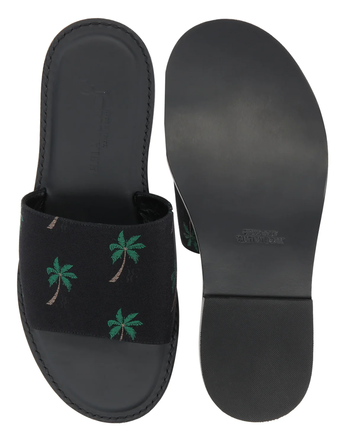 Sandals Flat Palms, цвет: Черный