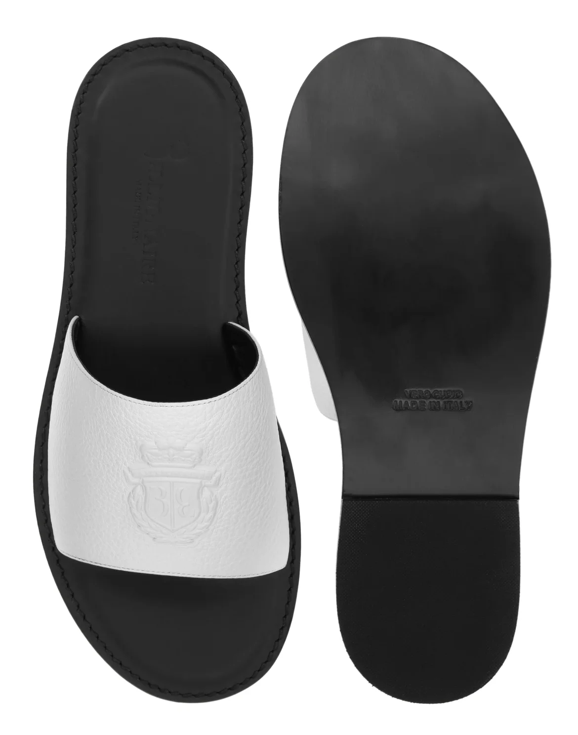 Sandals Flat Crest, цвет: Белый