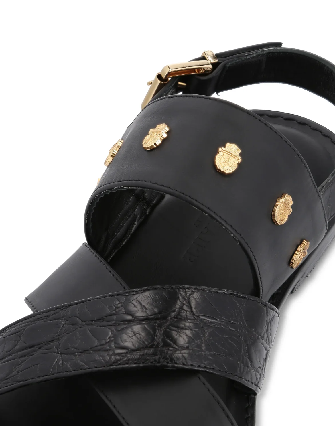 Sandals Flat Crest, цвет: Черный