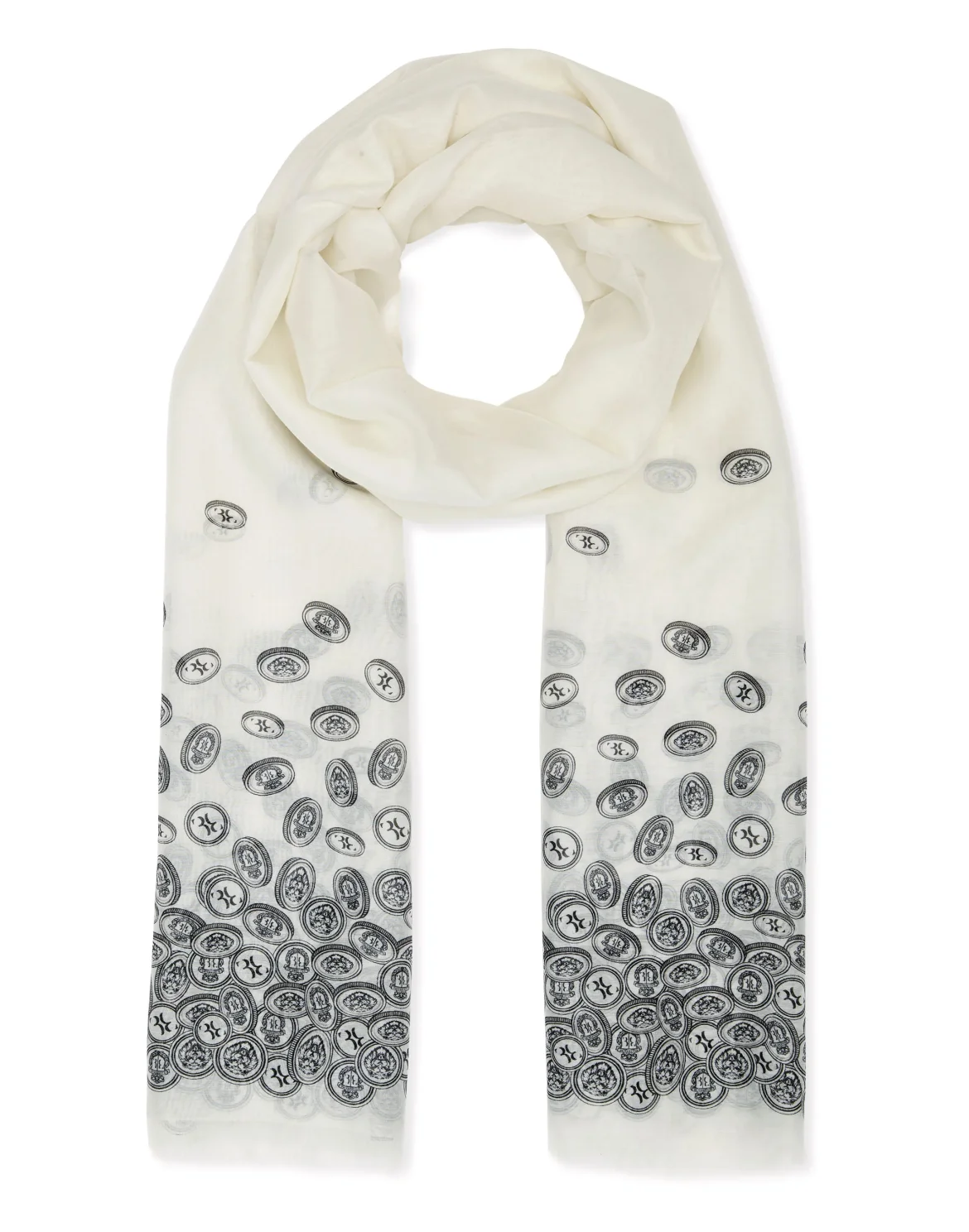 Long Scarf Money, цвет: Белый