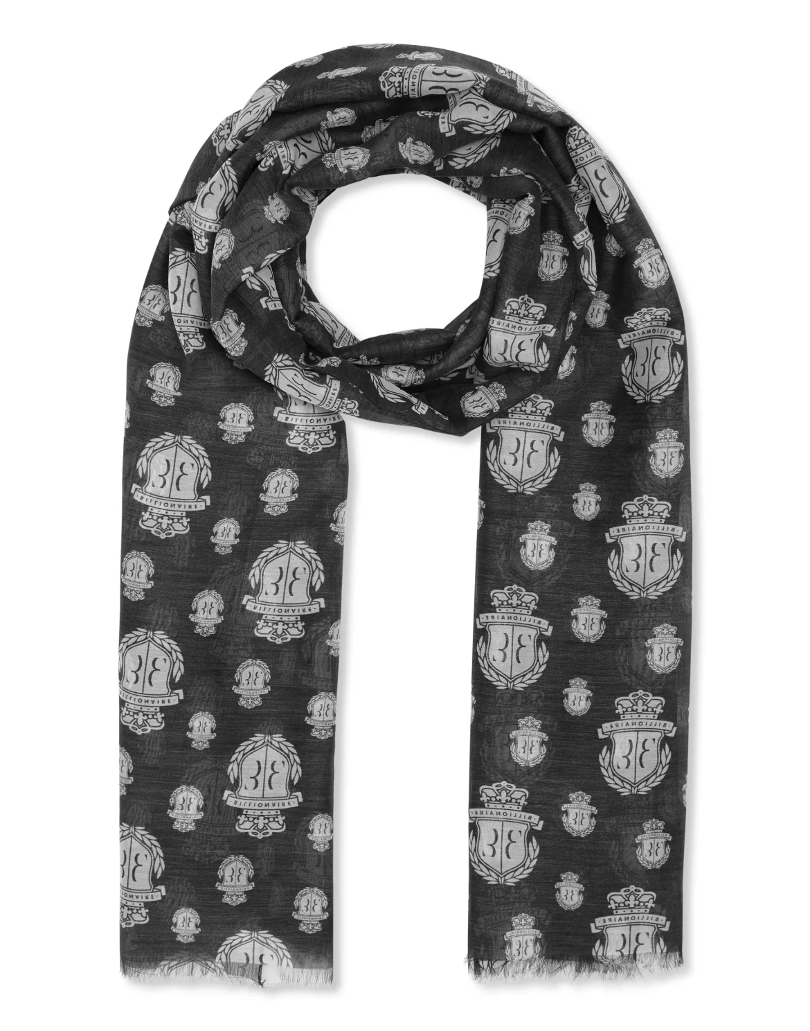 Long Scarf Crest, цвет: Черный