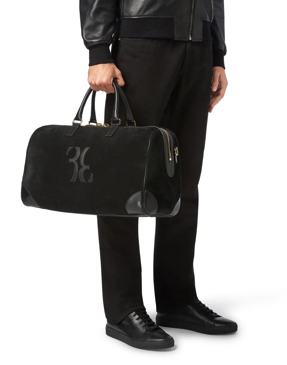 Medium Travel Bag Double B, цвет: Черный