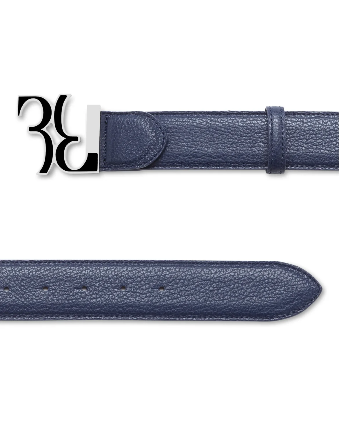 Belt Double B, цвет: Синий