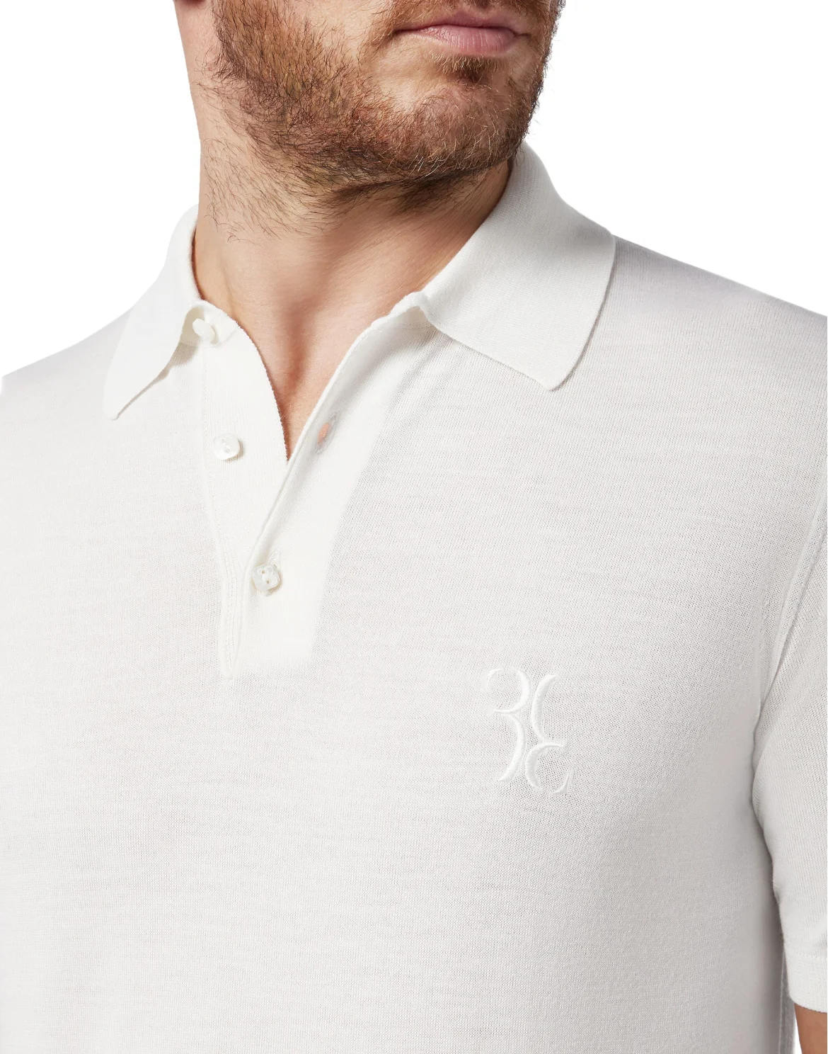 Pullover Polo-Neck SS Double B, цвет: Белый