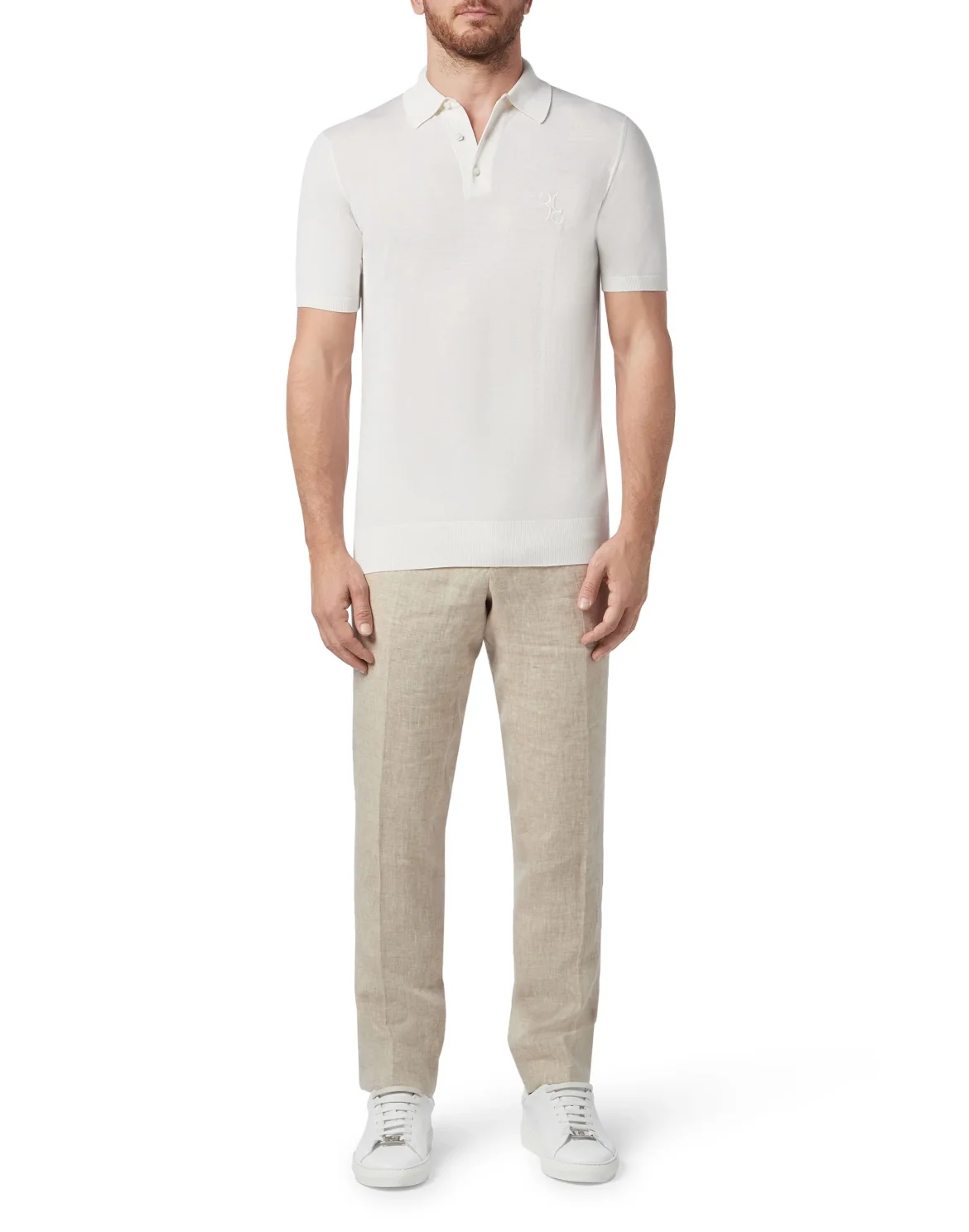 Pullover Polo-Neck SS Double B, цвет: Белый