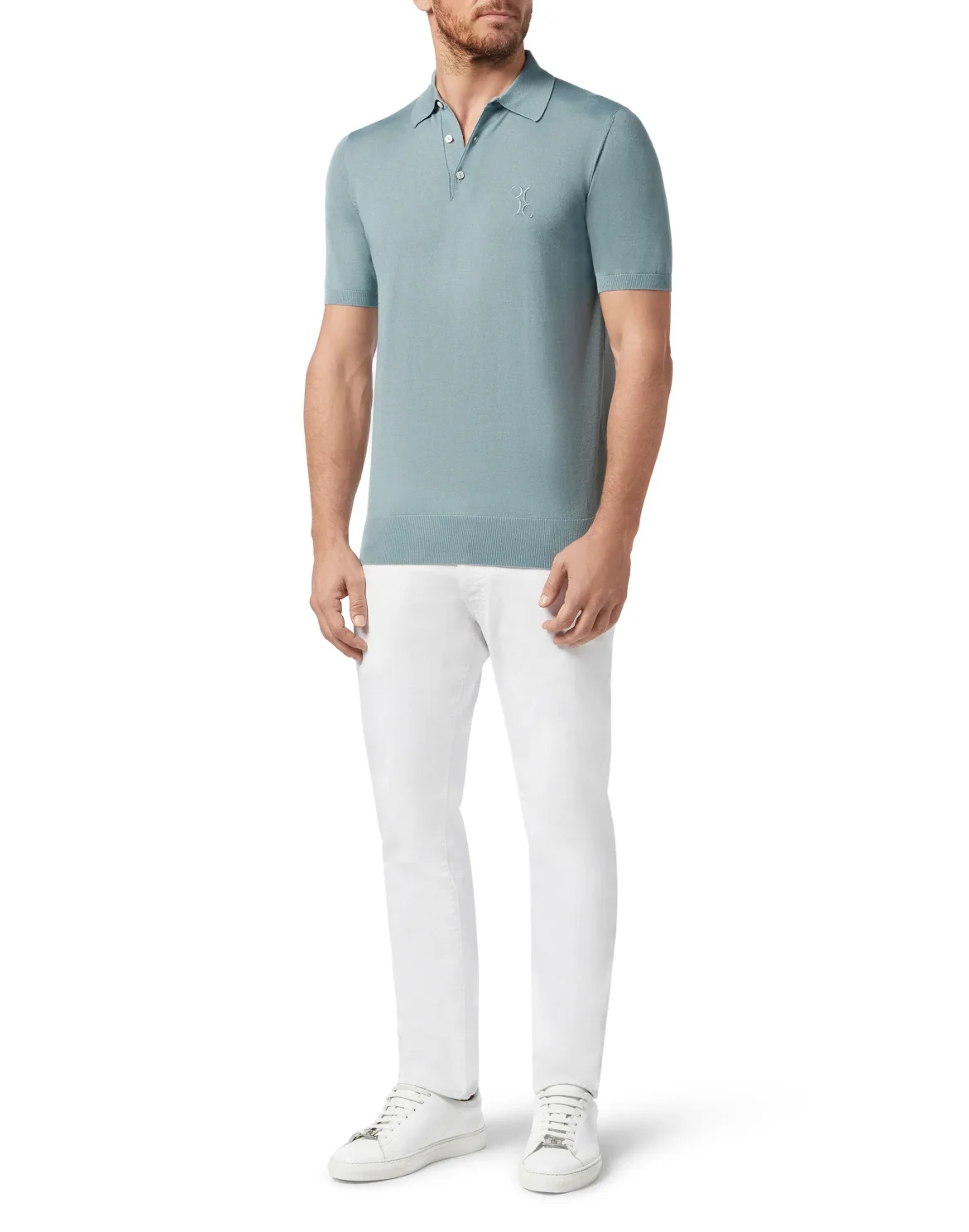Pullover Polo-Neck SS Double B, цвет: Синий