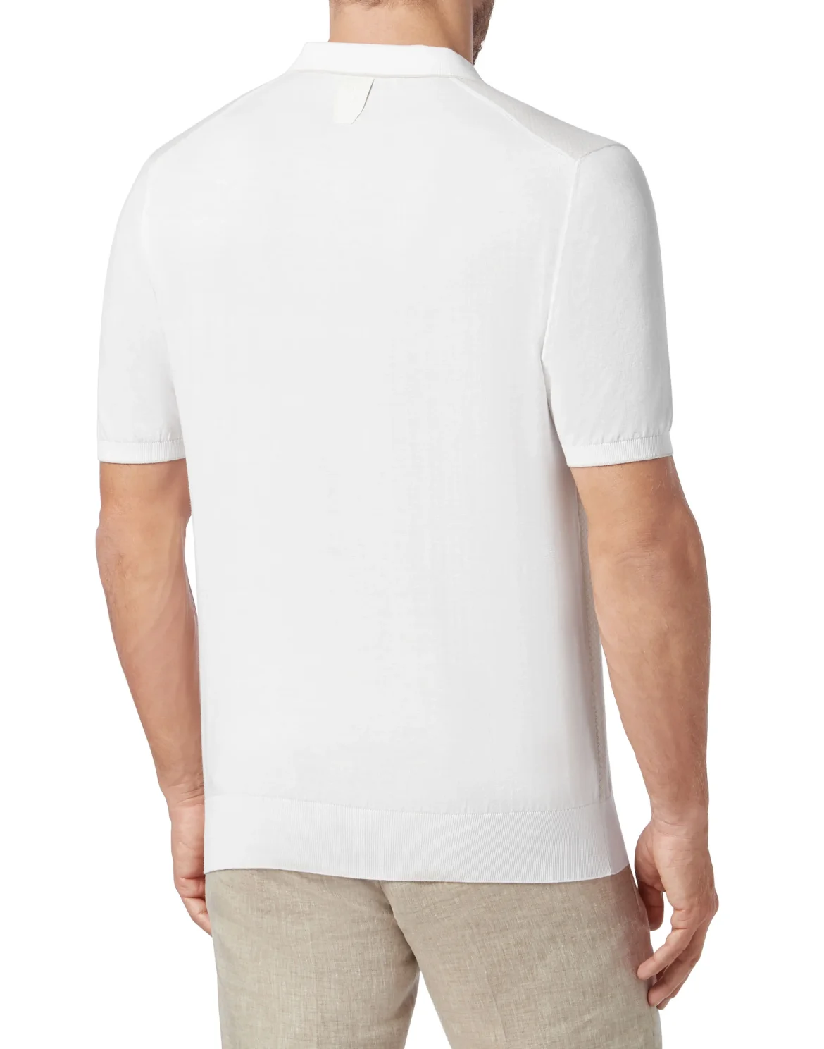 Pullover Polo-Neck LS Crest, цвет: Белый