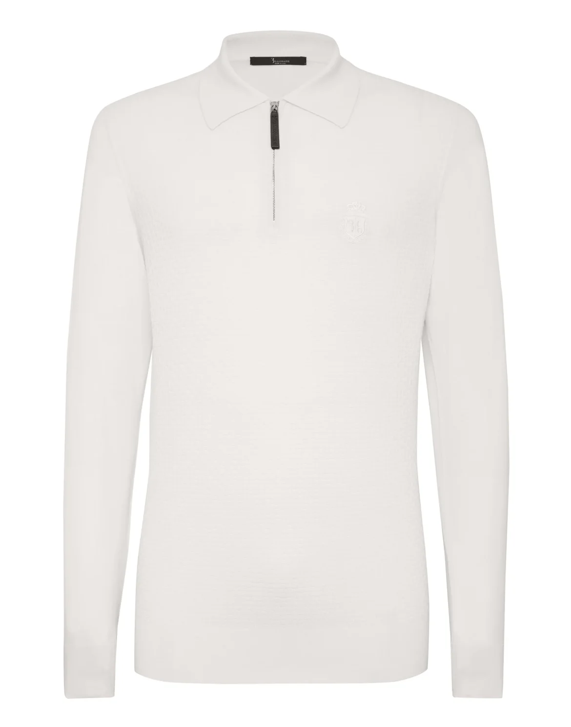 Pullover zip mock LS Crest, цвет: Белый