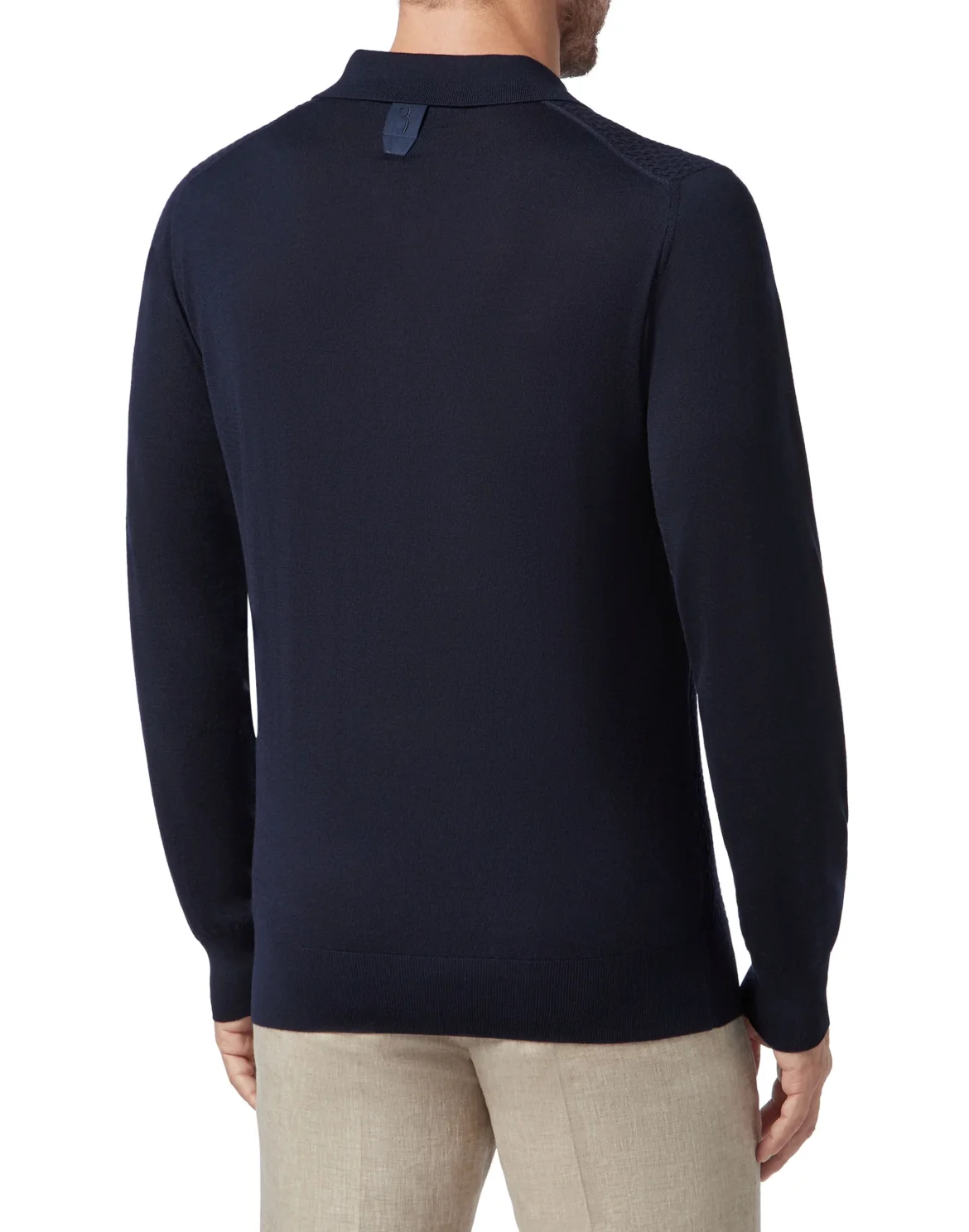 Pullover zip mock LS Crest, цвет: Синий