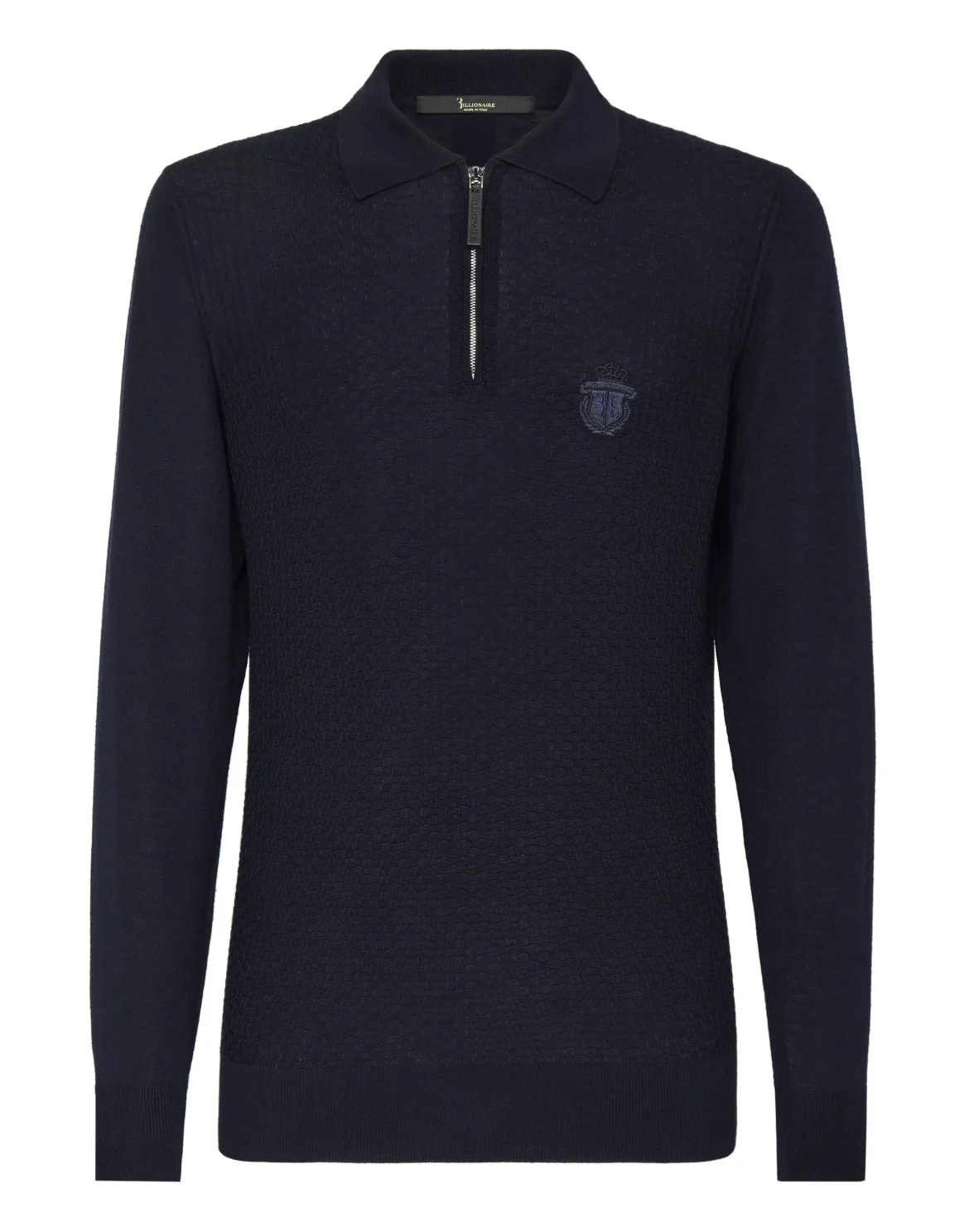 Pullover zip mock LS Crest, цвет: Синий