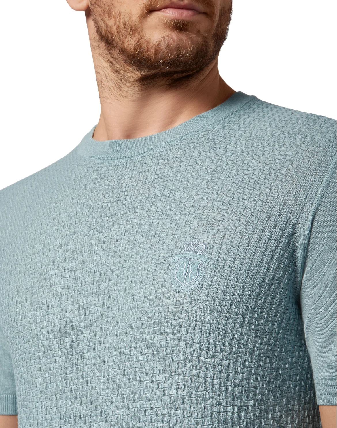 Pullover Round Neck SS Crest, цвет: Синий