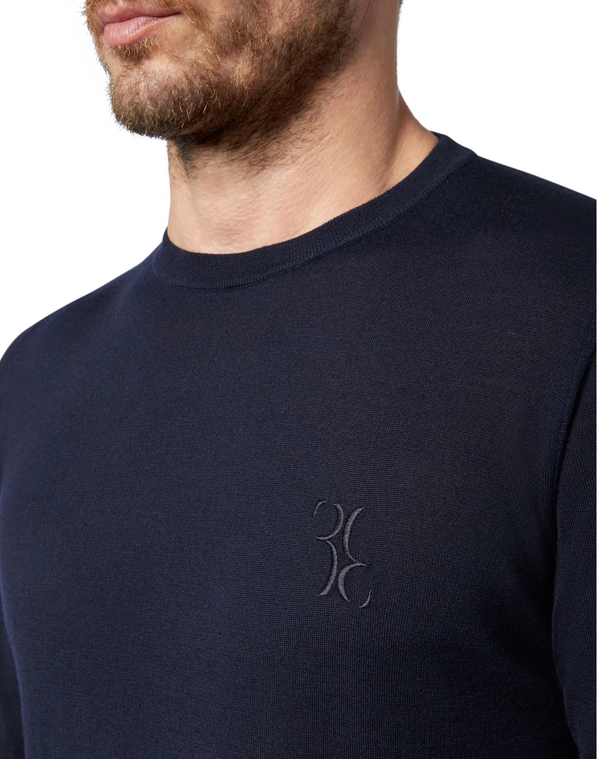 Pullover Round Neck LS Double B, цвет: Синий