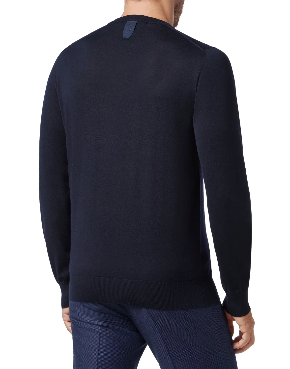 Pullover Round Neck LS Double B, цвет: Синий