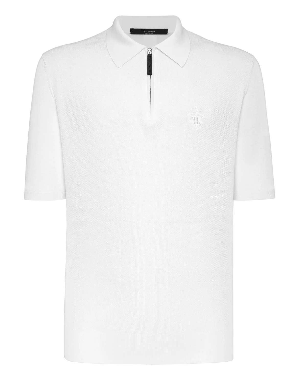Pullover zip mock SS Crest, цвет: Белый