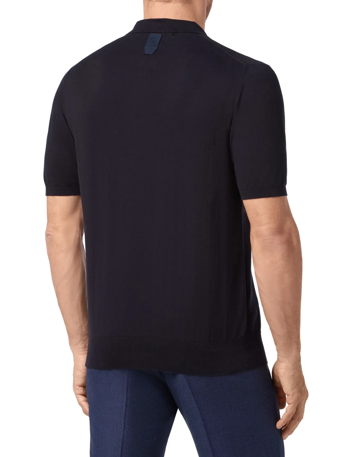 Pullover zip mock SS Crest, цвет: Синий