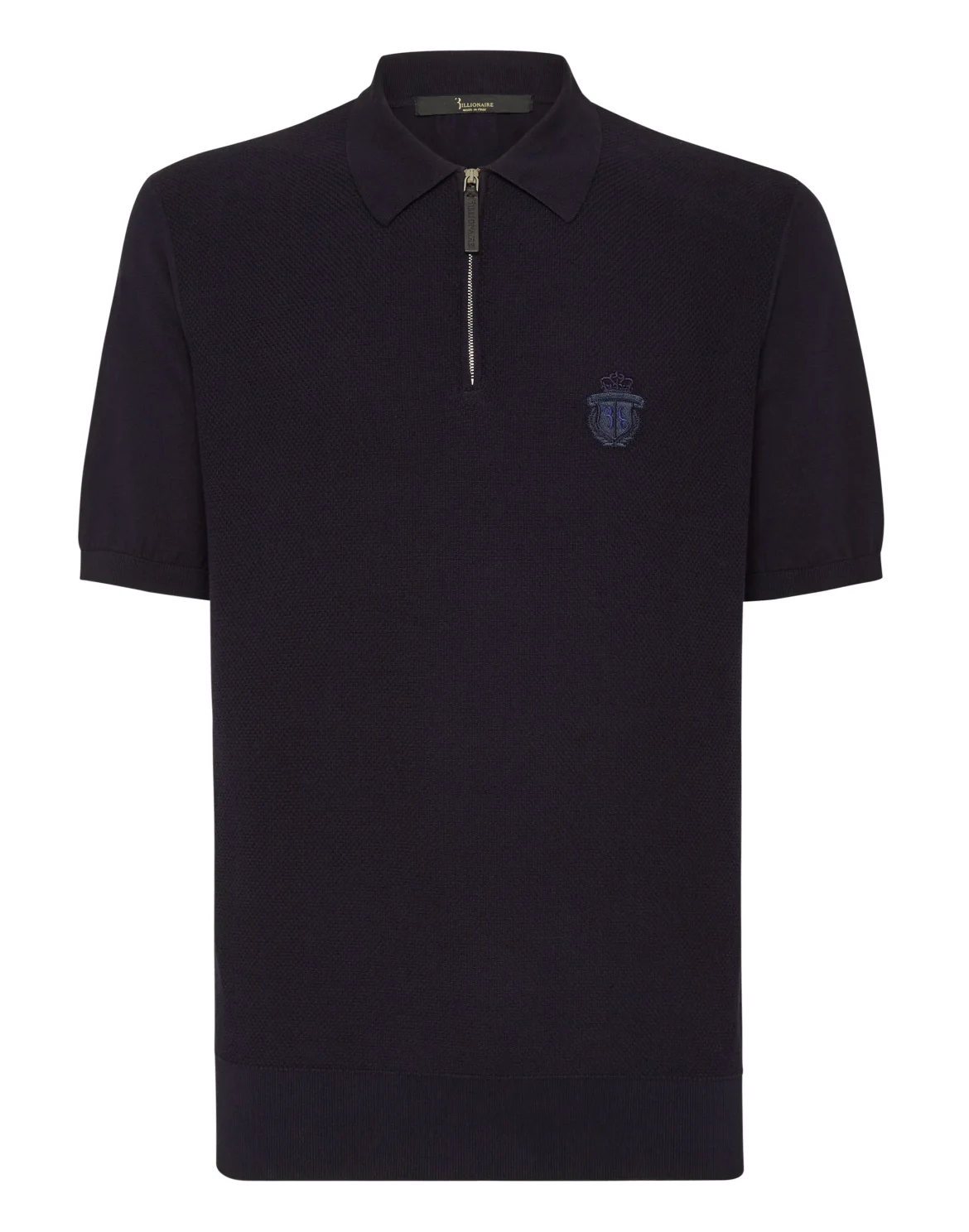 Pullover zip mock SS Crest, цвет: Синий