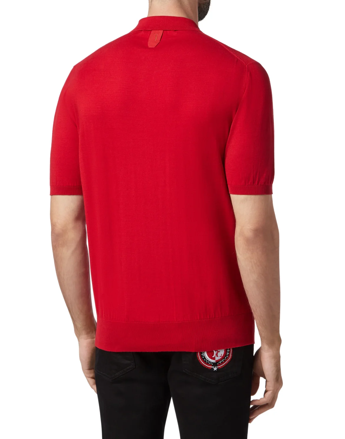 Pullover zip mock SS Crest, цвет: Красный