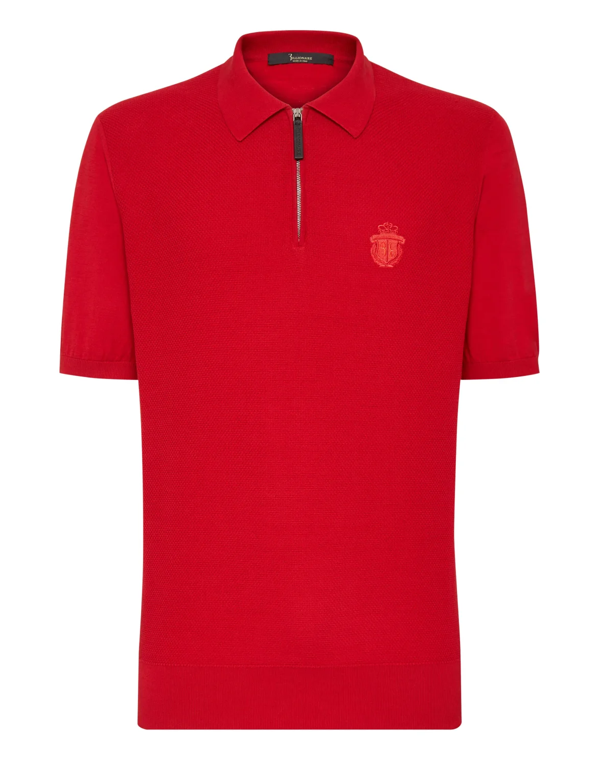 Pullover zip mock SS Crest, цвет: Красный