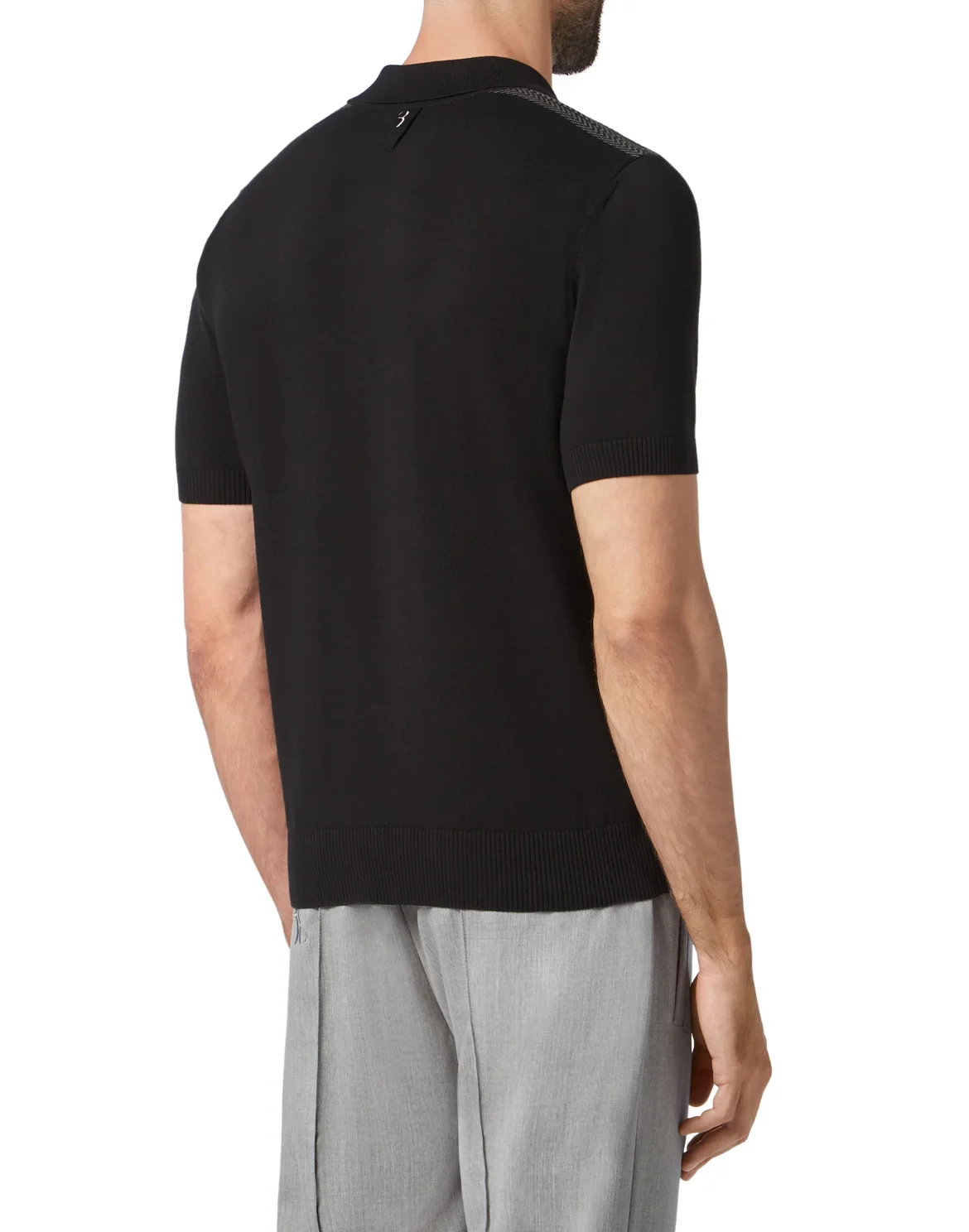 Pullover zip mock SS Luxury, цвет: Черный