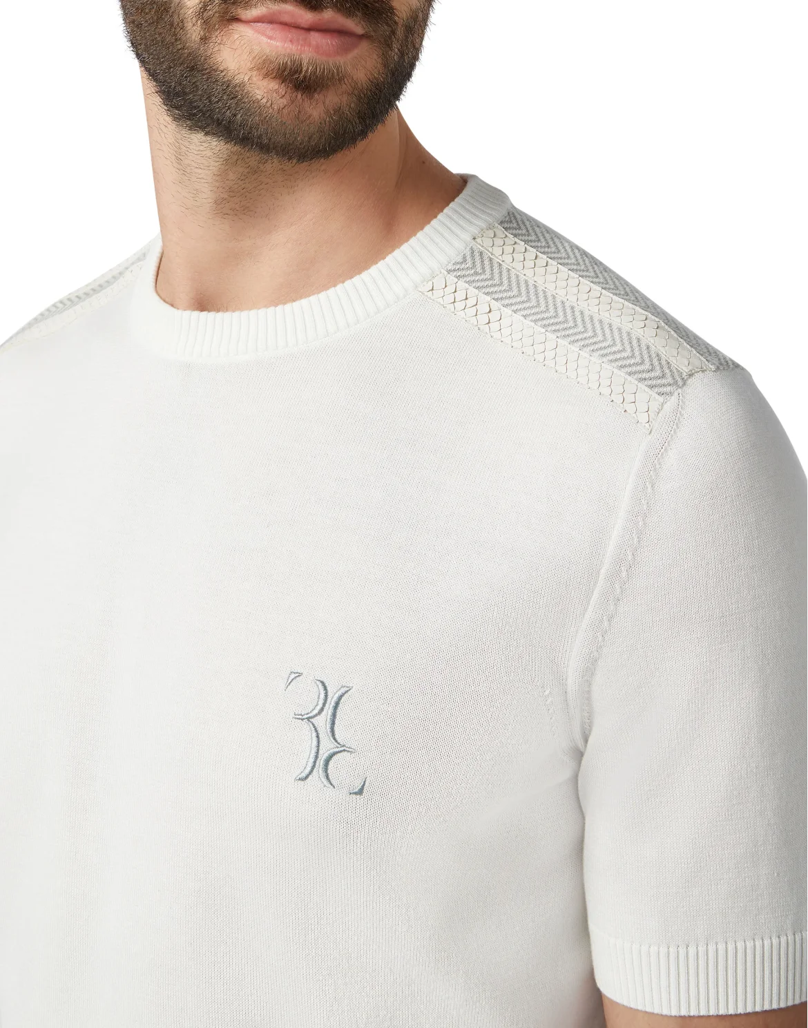 Pullover Round Neck SS Luxury, цвет: Белый
