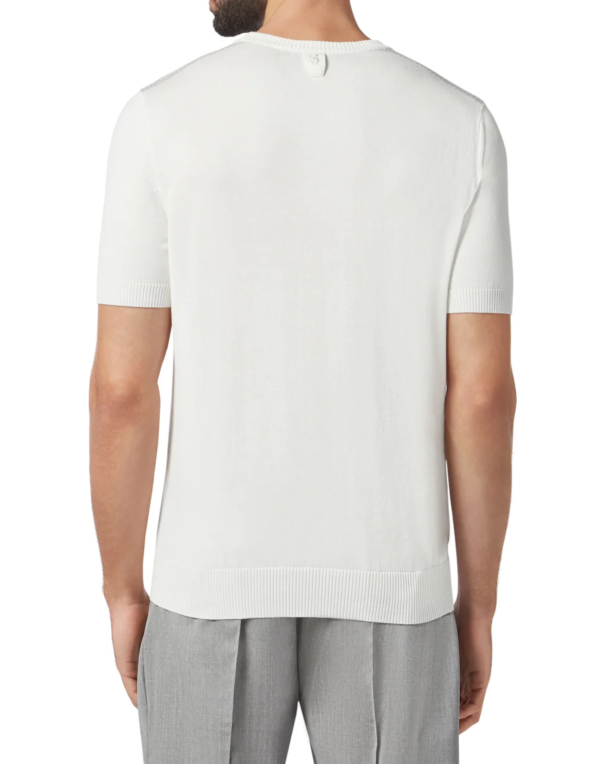 Pullover Round Neck SS Luxury, цвет: Белый