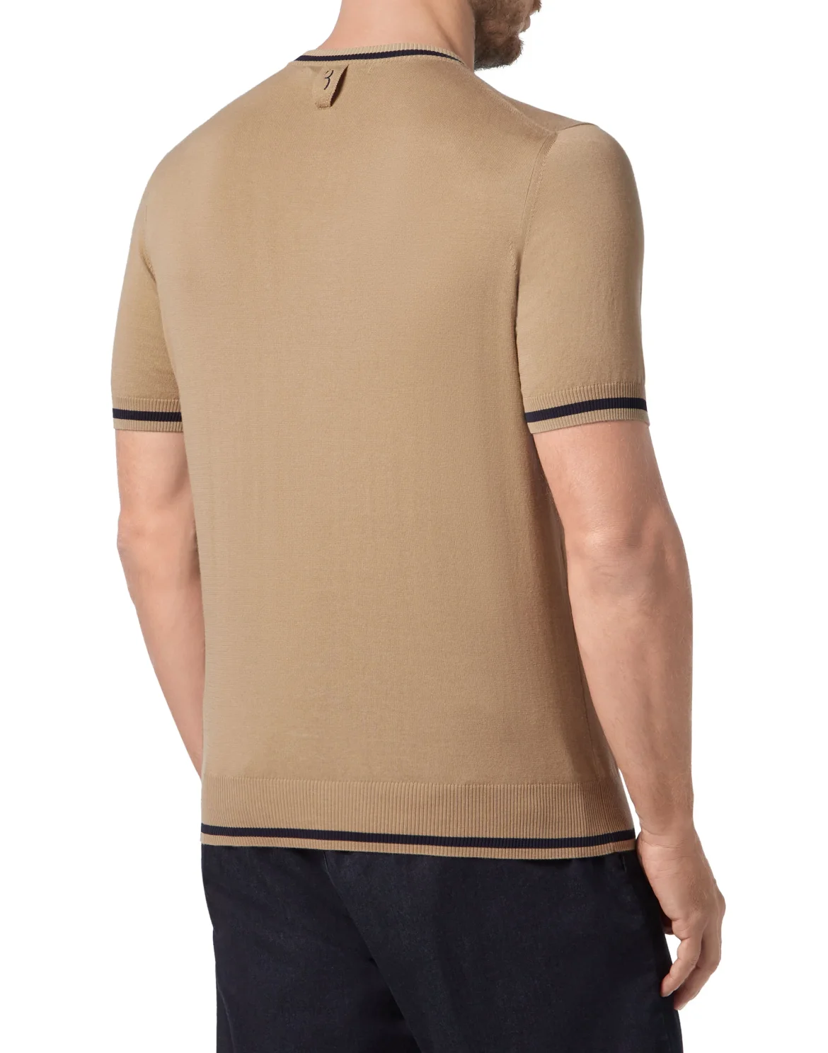 Pullover Round Neck SS Crest, цвет: Бежевый