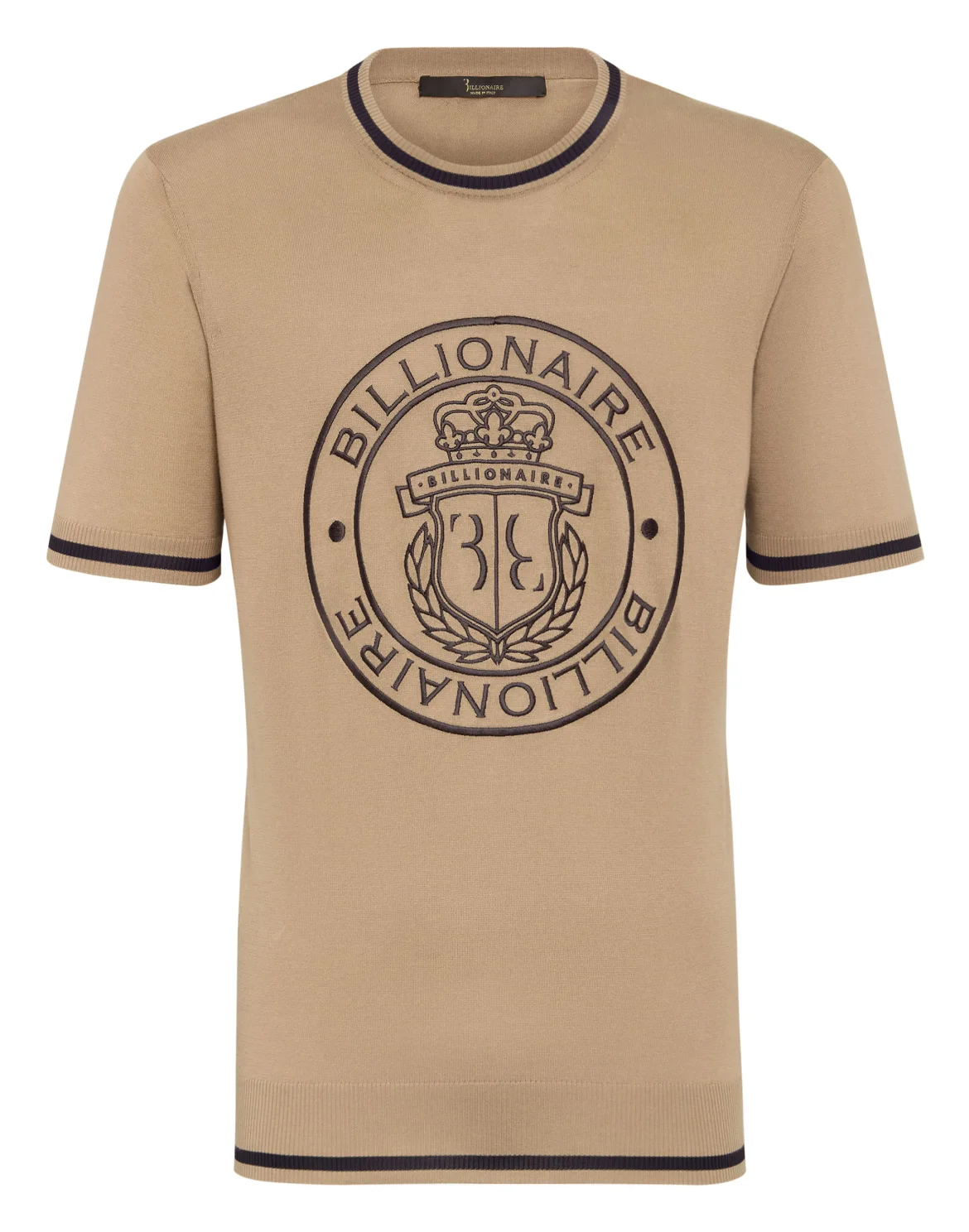 Pullover Round Neck SS Crest, цвет: Бежевый