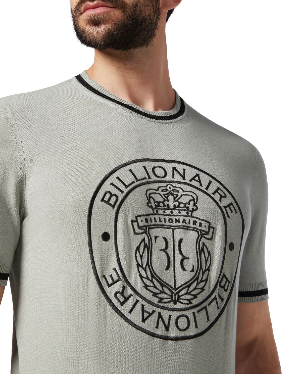 Pullover Round Neck SS Crest, цвет: Серый