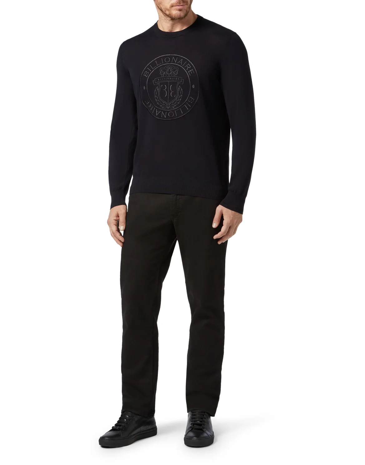 Pullover Round Neck LS Crest, цвет: Синий