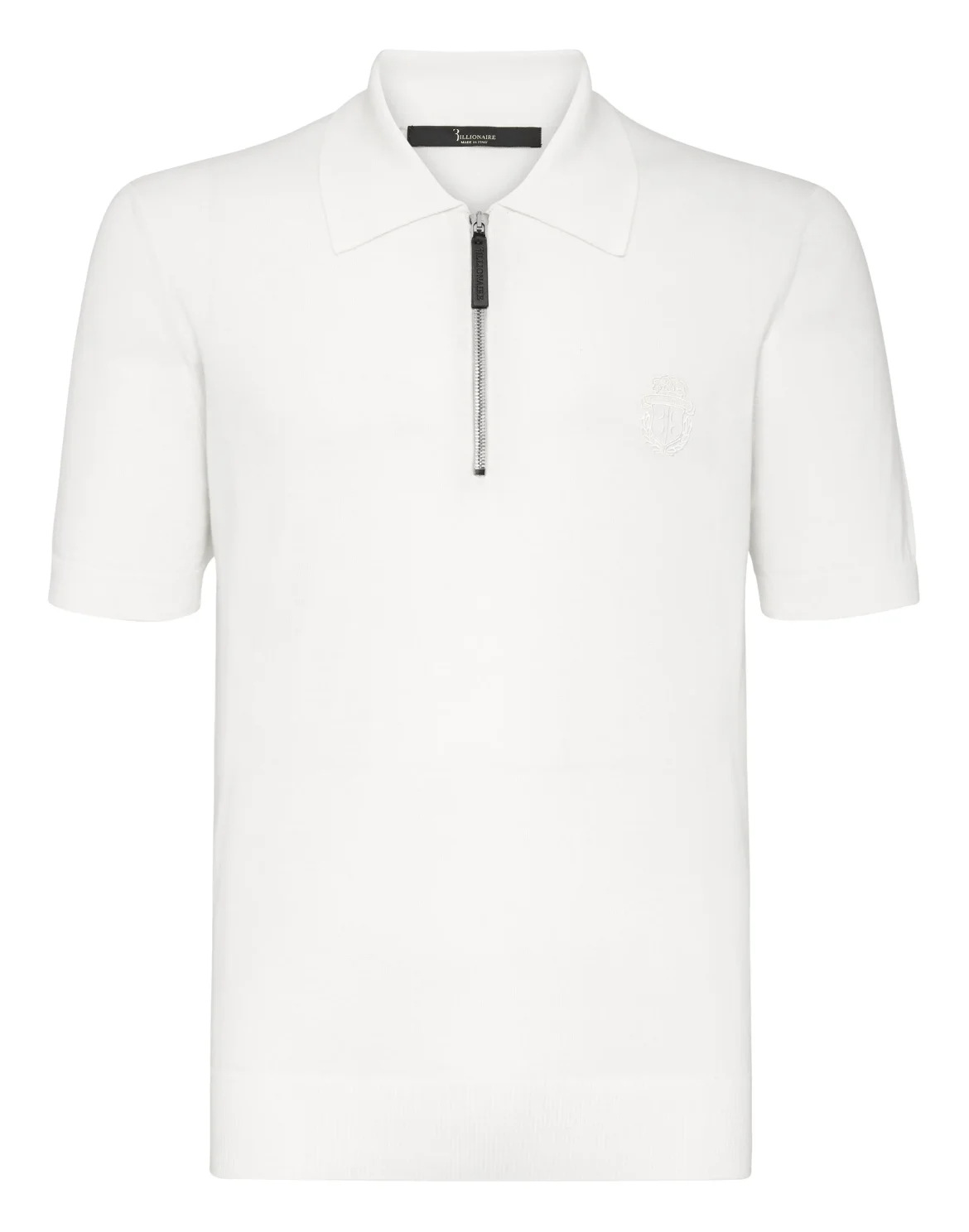 Pullover zip mock SS Crest, цвет: Белый