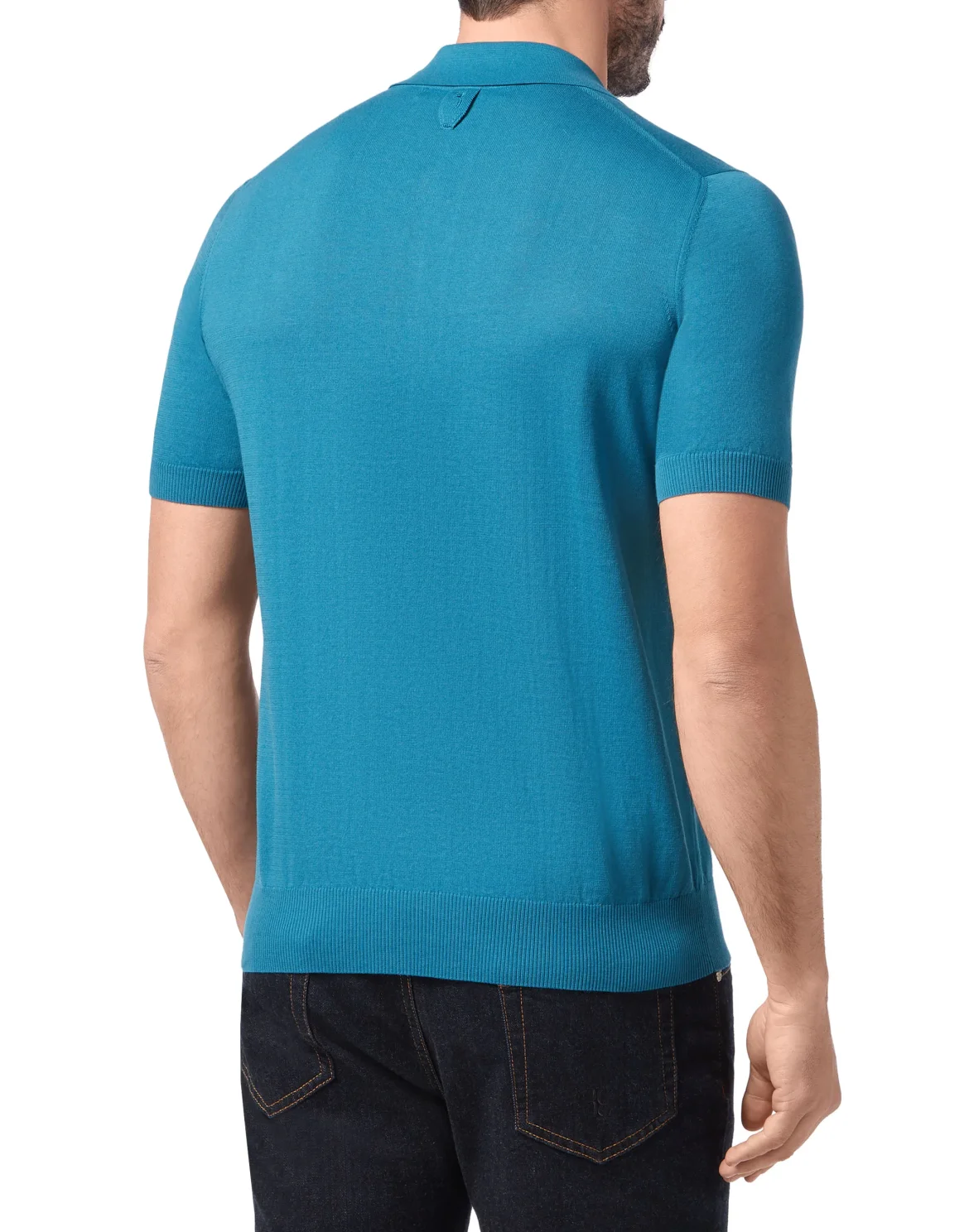 Pullover zip mock SS Crest, цвет: Синий