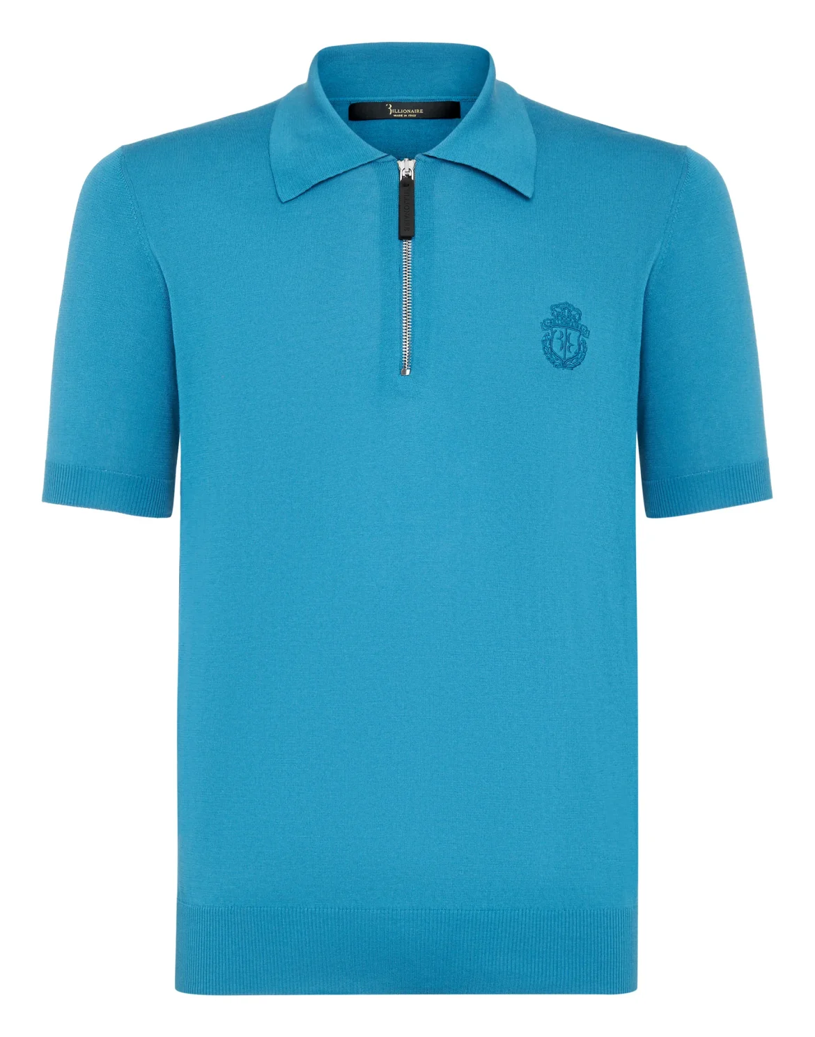 Pullover zip mock SS Crest, цвет: Синий