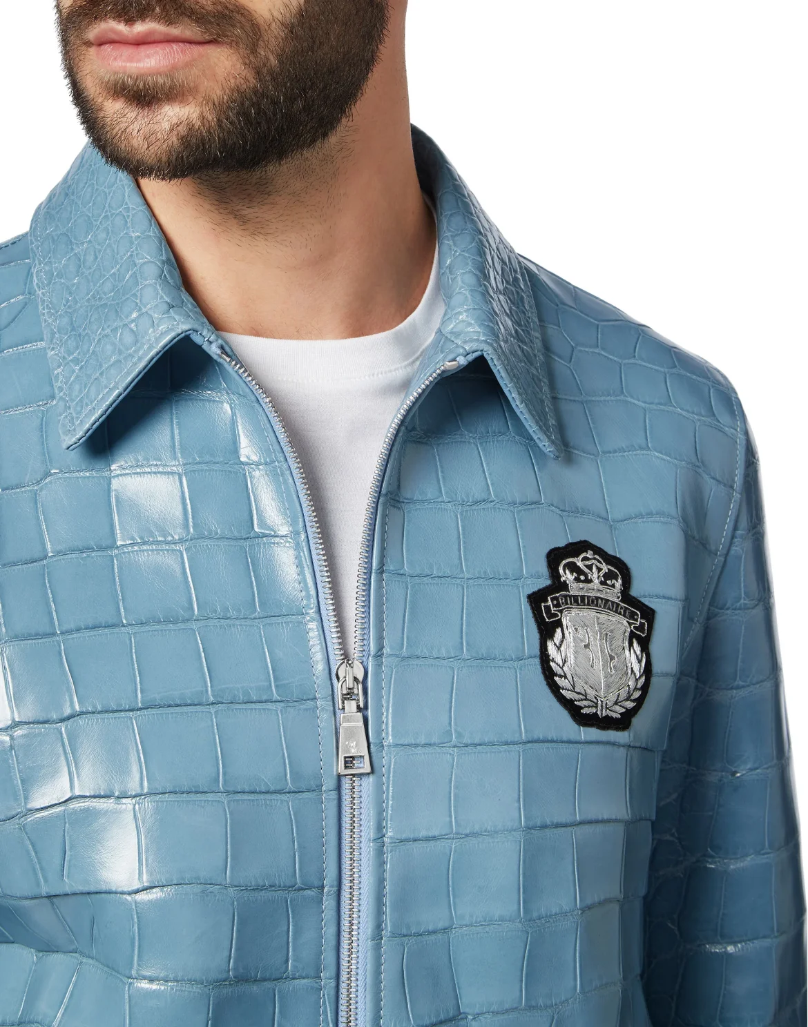 Leather Bomber  Luxury, цвет: Синий