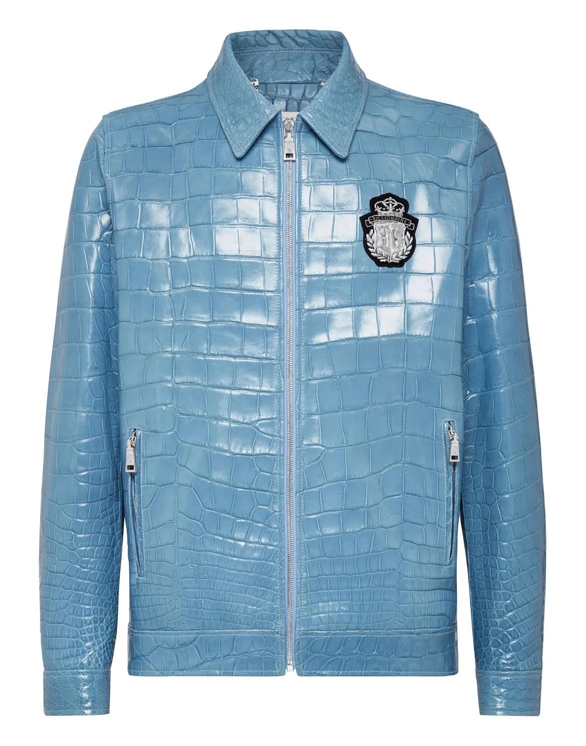 Leather Bomber  Luxury, цвет: Синий