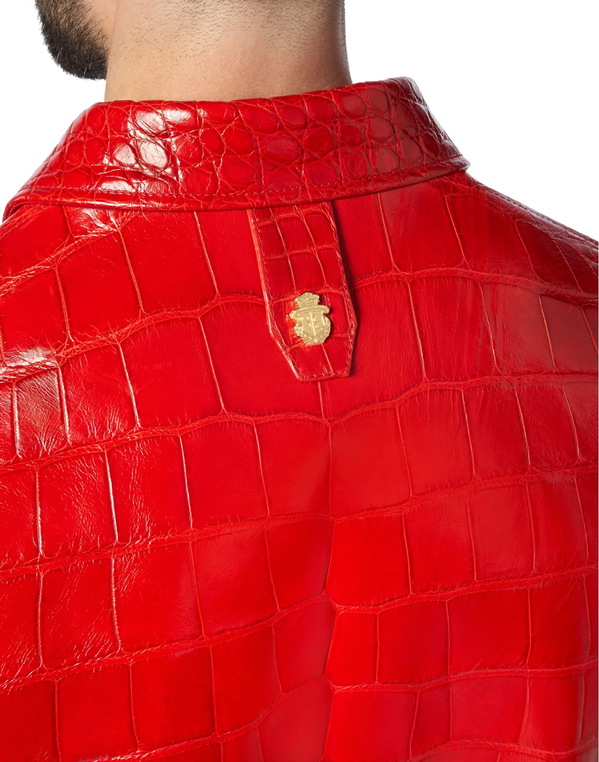 Leather Bomber  Luxury, цвет: Красный