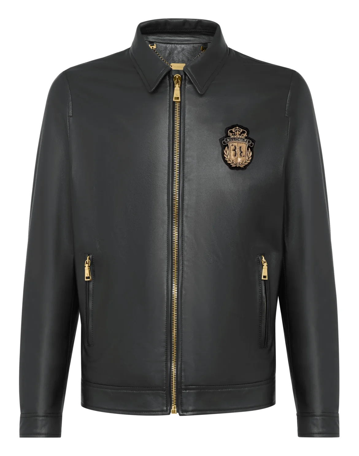 Leather Bomber Crest, цвет: Черный