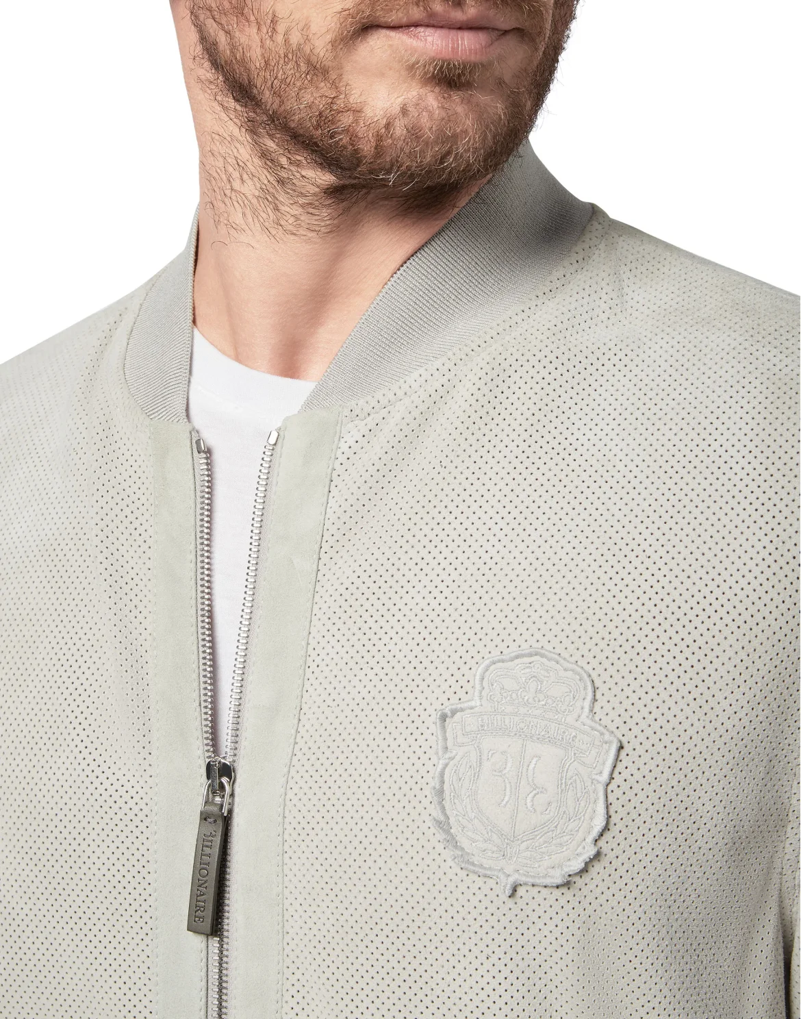 Leather Bomber Crest, цвет: Белый